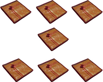 

Aadhya Multipurpose Satin Saree Cover pack of 7 r(Maroon)