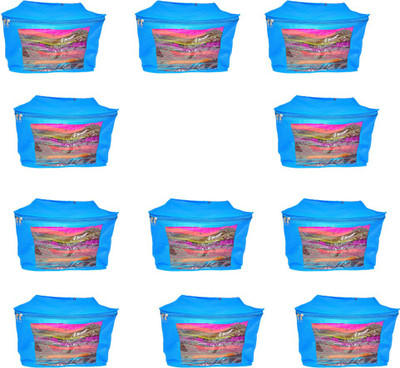 

Aadhya Multipurpose Non Woven Saree Cover pack of 11 j(Blue)