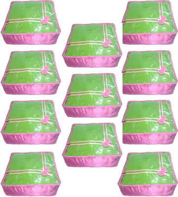 

Aadhya Multipurpose Satin saree Cover pack of 11 c(Pink)