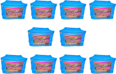 

Aadhya Multipurpose Non Woven Saree Cover pack of 10_h(Blue)