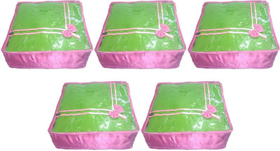 

Aadhya Multipurpose Satin saree Cover pack of 5 n(Pink)