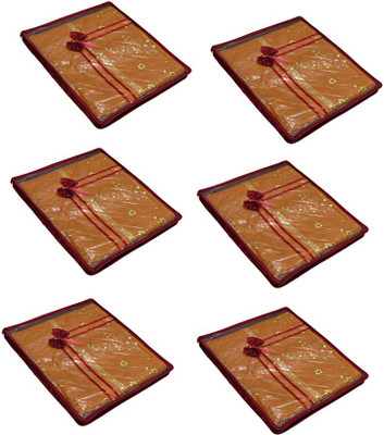 

Aadhya Multipurpose Satin Saree Cover pack of 6 j(Maroon)
