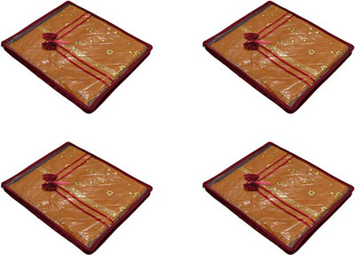 

Aadhya Multipurpose Satin Saree Cover pack of 4 m(Maroon)