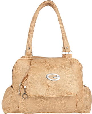 

Rekha Collection Hand-held Bag(Tan)