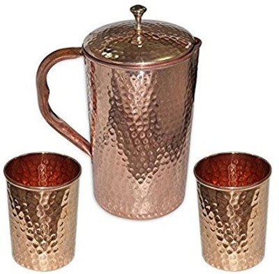 

Veda Home & Lifestyle VEDA COPPER JUG SET Water Jug Set(2.1 L, Pack of 3)