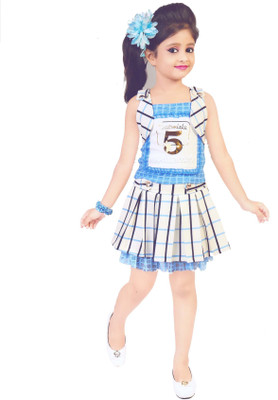 

Hey Baby Girls Party(Festive) Top Shirt(Blue