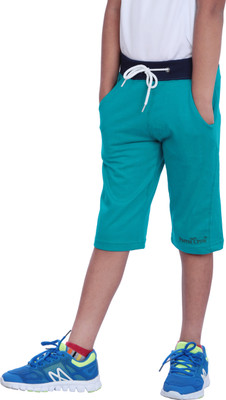 

Parrot Crow Short For Boys Casual Solid Cotton(Blue, Pack of 1