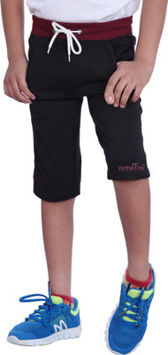 

Parrot Crow Short For Boys Casual Solid Cotton(Brown, Pack of 1
