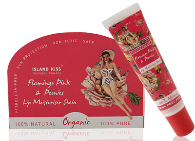 

Island Kiss 100% Natural & Organic Lip Balm Stain with SPF 15 Wink Pout Pink(Pack of: 1, 14 g)