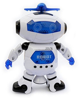 

Plutofit Naughty Dancing Robot with Light, Music and 360 Rotational Function.(White)