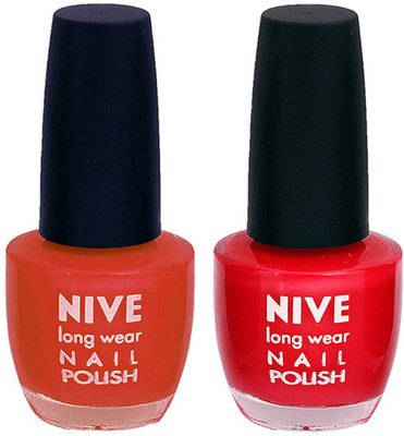 

Nive Colour Blast Nail Polish 1106201756 Brown,Red(Pack of 2)