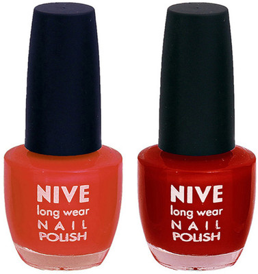 

Nive Colour Blast Nail Polish 1106201744 Brown,Red(Pack of 2)