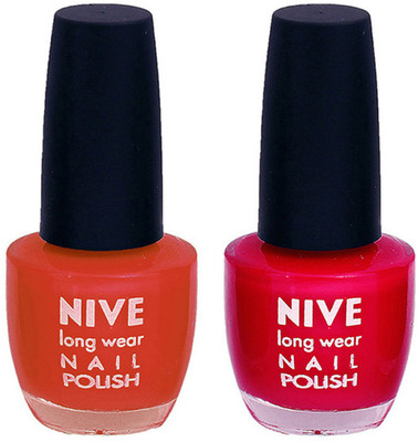 

Nive Colour Blast Nail Polish 1106201770 Brown,Pink(Pack of 2)