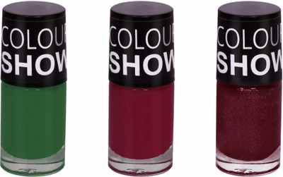 

Barrym Nail Polish Brown, Red, Green(Pack of 3)