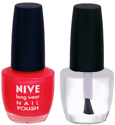 

Nive Colour Blast Nail Polish 1106201642 Red,Clear(Pack of 2)
