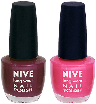 

Nive Colour Blast Nail Polish 1106201804 Purple,Pink(Pack of 2)