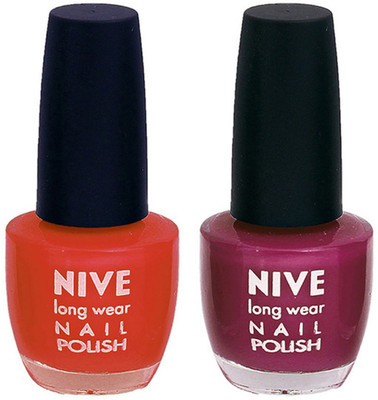

Nive Colour Blast Nail Polish 1106201771 Brown,Purple(Pack of 2)
