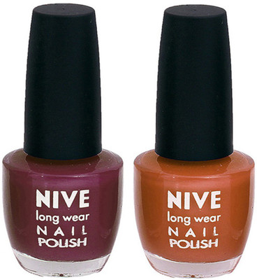 

Nive Colour Blast Nail Polish 1106201781 Purple,Brown(Pack of 2)