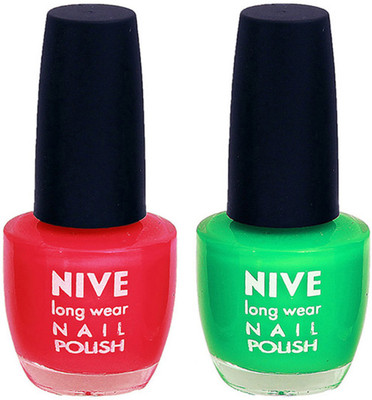 

Nive Colour Blast Nail Polish 1106201642 Pink,Green(Pack of 2)