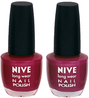 

Nive Colour Blast Nail Polish 1106201639 Pink,Purple(Pack of 2)