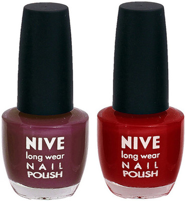 

Nive Colour Blast Nail Polish 1106201799 Purple,Pink(Pack of 2)