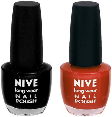 

Nive Colour Blast Nail Polish 1106201710 Black,Brown(Pack of 2)