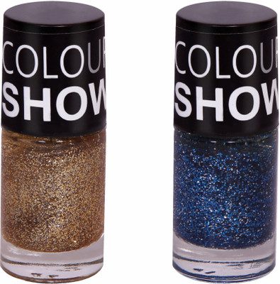 

Barrym Nail Polish Blue, Gold(Pack of 2)