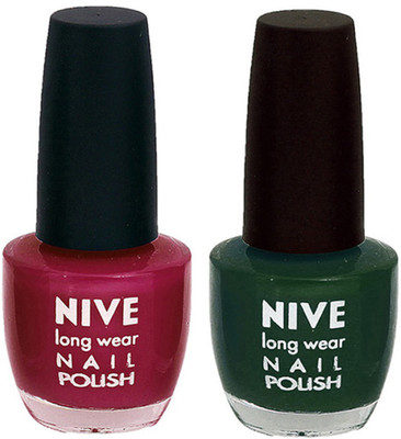 

Nive Colour Blast Nail Polish 1106201618 Pink,Green(Pack of 2)