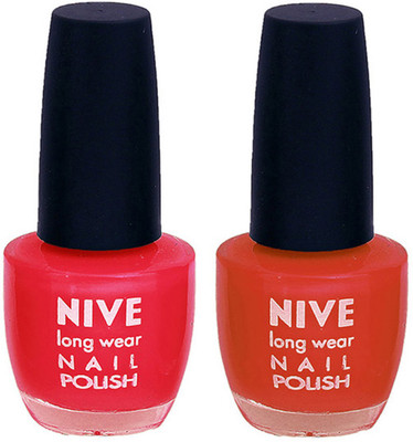 

Nive Colour Blast Nail Polish 1106201642 Pink,Brown(Pack of 2)