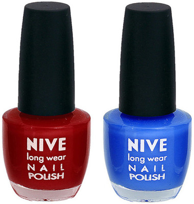 

Nive Colour Blast Nail Polish 1106201642 Pink,Blue(Pack of 2)
