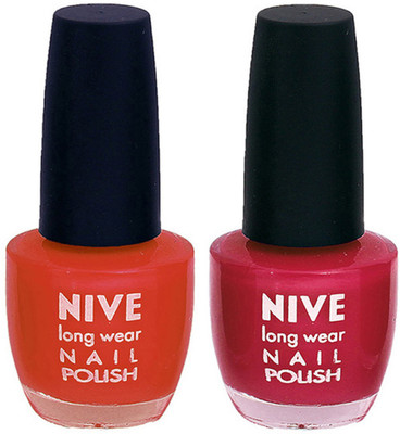 

Nive Colour Blast Nail Polish 1106201762 Brown,Pink(Pack of 2)