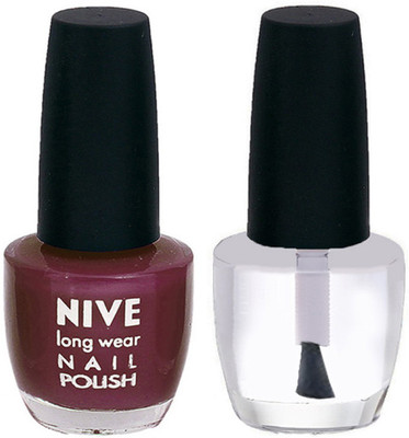 

Nive Colour Blast Nail Polish 1106201816 Purple,Clear(Pack of 2)