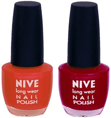 

Nive Colour Blast Nail Polish 1106201768 Brown,Pink(Pack of 2)