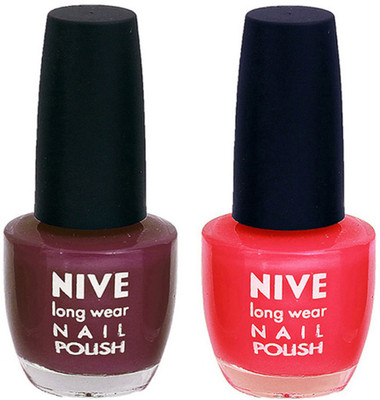 

Nive Colour Blast Nail Polish 1106201785 Purple,Pink(Pack of 2)