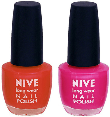 

Nive Colour Blast Nail Polish 1106201746 Brown,Pink(Pack of 2)