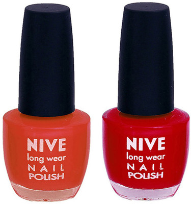 

Nive Colour Blast Nail Polish 1106201769 Brown,Red(Pack of 2)