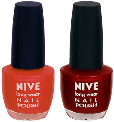 

Nive Colour Blast Nail Polish 1106201745 Brown,Red(Pack of 2)
