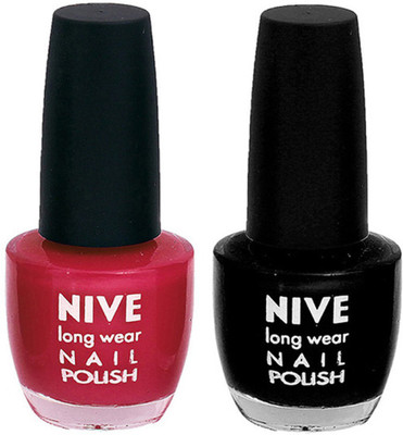 

Nive Colour Blast Nail Polish 1106201642 Pink,Black(Pack of 2)