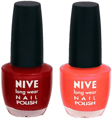 

Nive Colour Blast Nail Polish 1106201642 Pink,Orange(Pack of 2)