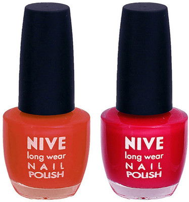 

Nive Colour Blast Nail Polish 1106201755 Brown,Pink(Pack of 2)