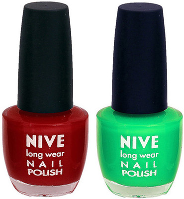 

Nive Colour Blast Nail Polish 1106201642 Pink,Green(Pack of 2)