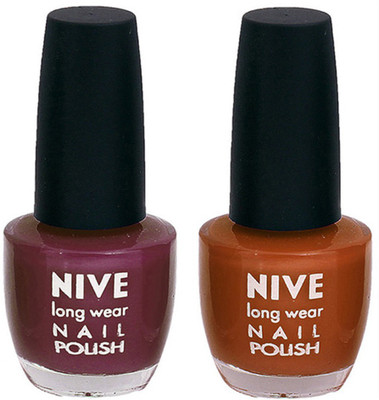 

Nive Colour Blast Nail Polish 1106201774 Purple,Brown(Pack of 2)