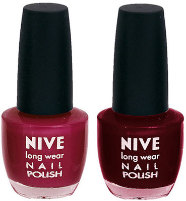 

Nive Colour Blast Nail Polish 1106201641 Pink,Red(Pack of 2)