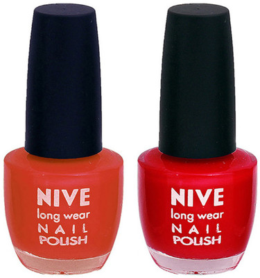 

Nive Colour Blast Nail Polish 1106201765 Brown,Red(Pack of 2)