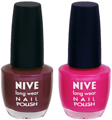 

Nive Colour Blast Nail Polish 1106201778 Purple,Pink(Pack of 2)