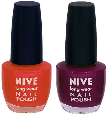 

Nive Colour Blast Nail Polish 1106201748 Brown,Purple(Pack of 2)
