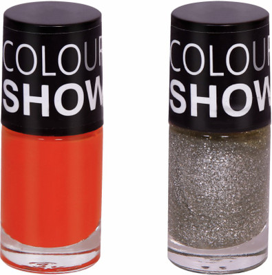 

Barrym Nail Polish Grey, Orange(Pack of 2)