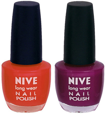 

Nive Colour Blast Nail Polish 1106201767 Brown,Purple(Pack of 2)