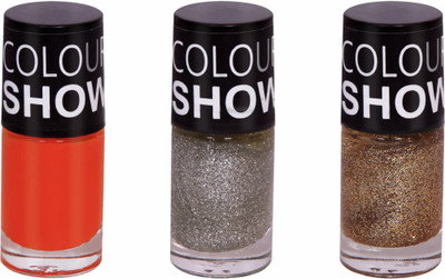 

Barrym Nail Polish Silver, Gold, Orange(Pack of 3)