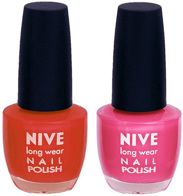 

Nive Colour Blast Nail Polish 1106201764 Brown,Pink(Pack of 2)